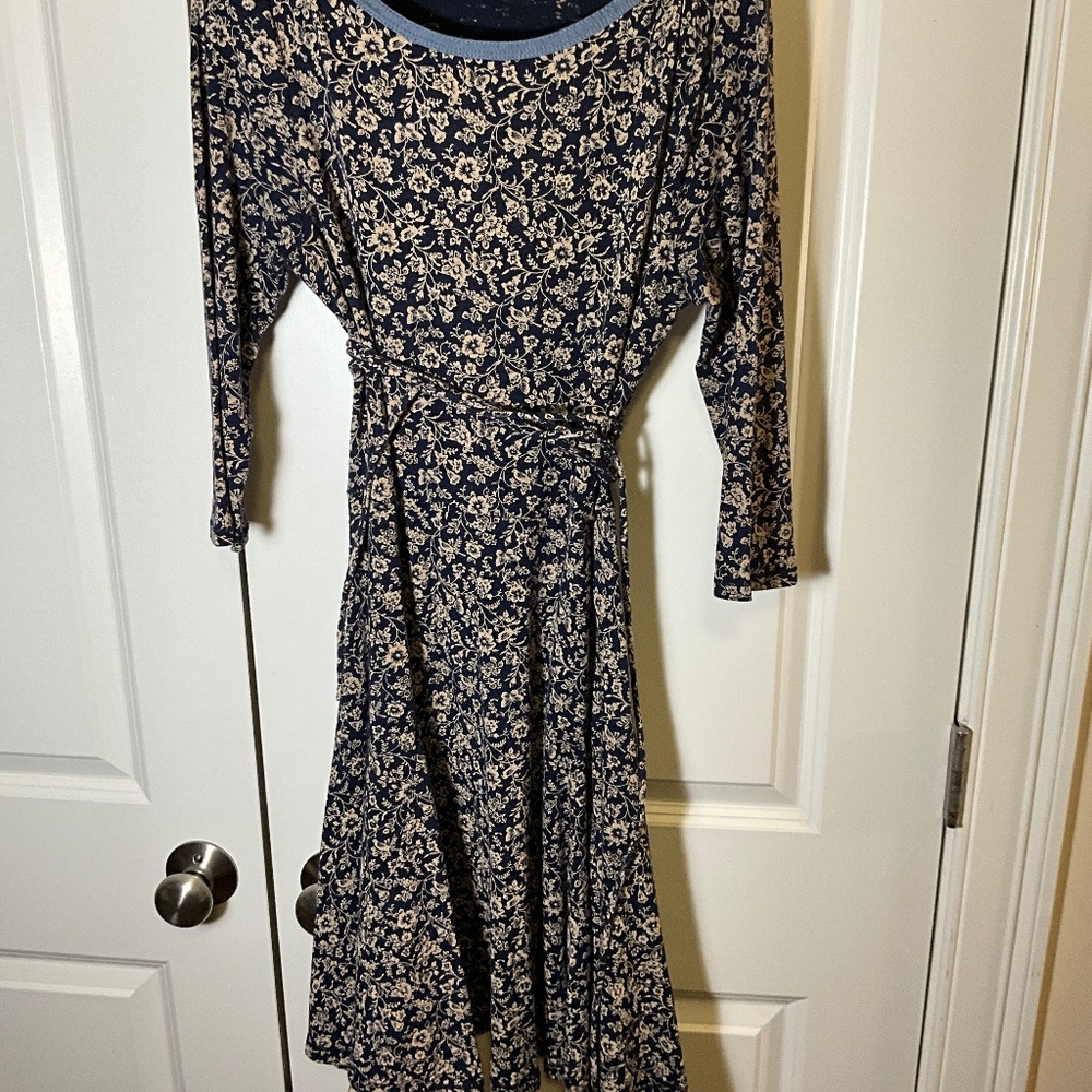 Ralph Lauren floral long sleeve dress size M